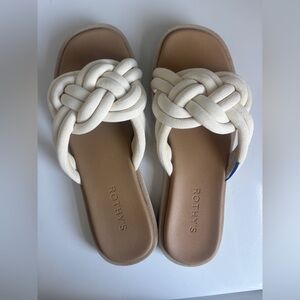 Rothy's White Knotted Sandals